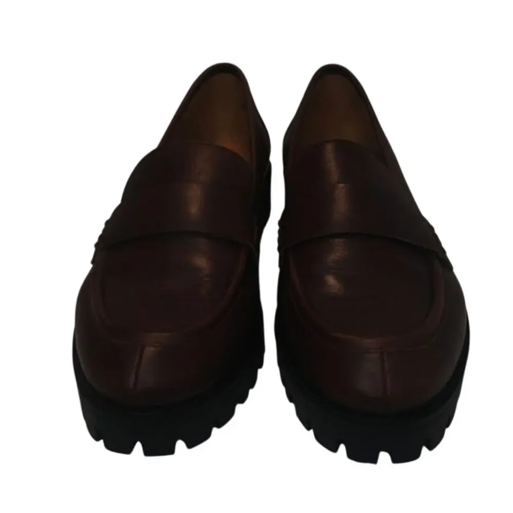 Brown Nine West sz 9 loafers